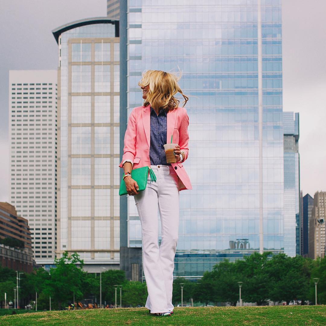 Beating the winternoschoolagain blues withpink blazers! Were featuring springs coolesthellip