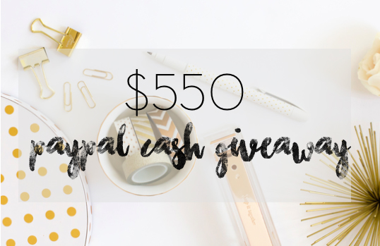 $550 PayPal Cash Giveaway